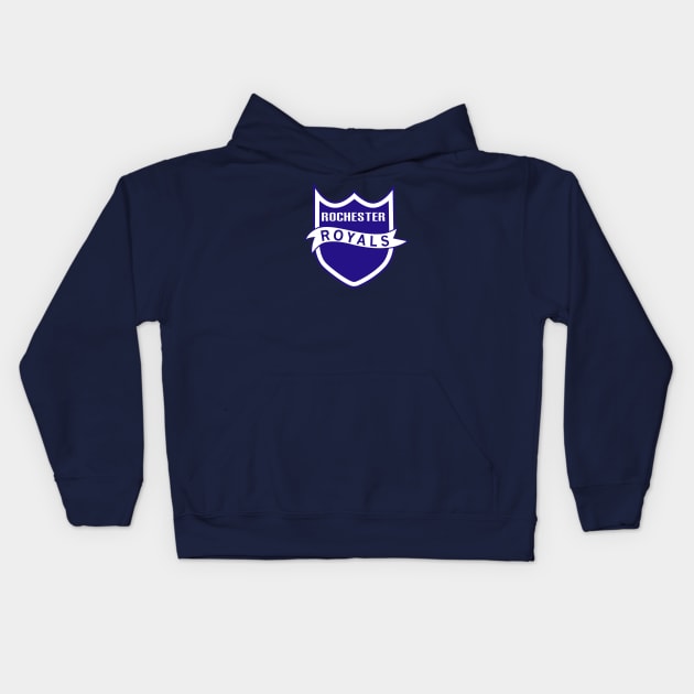 DEFUNCT - Rochester Royals Basketball Kids Hoodie by LocalZonly